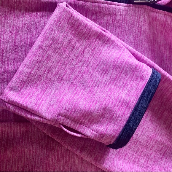 Under Armour Half Zip Top Small Pullover HeatGear Pink Blue Athletic Sporty - Picture 8 of 14